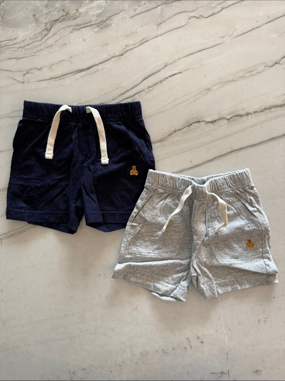 Baby Gap Navy and Gray Soft Shorts
